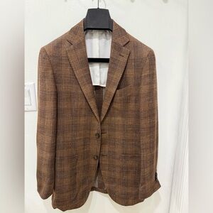 Suitsupply Brown Checkered Men's Blazer